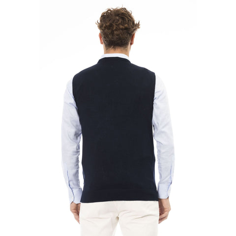Jag Couture London Alpha Studio AU2202D navy and blue blazer, tailored men's fashion jacket with structured fit.