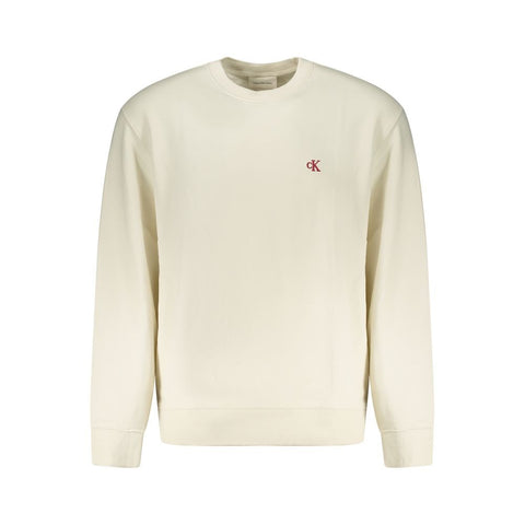White Cotton Mens Sweatshirt