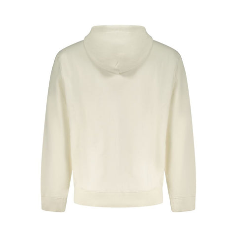 White Cotton Men's Hoodie