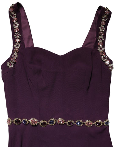 Violet Embellished Sheath Mermaid Gown Dress