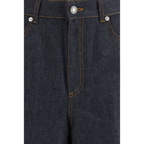 Blue Cotton Jeans Denim