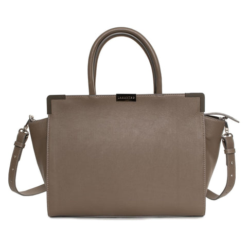 Jag Couture London - New York Lamarthe X073_CT403-_U220 handbag with leather details and structured design, displayed on a neutral background.