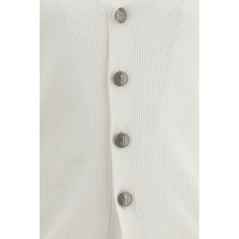 White Cotton Cardigan