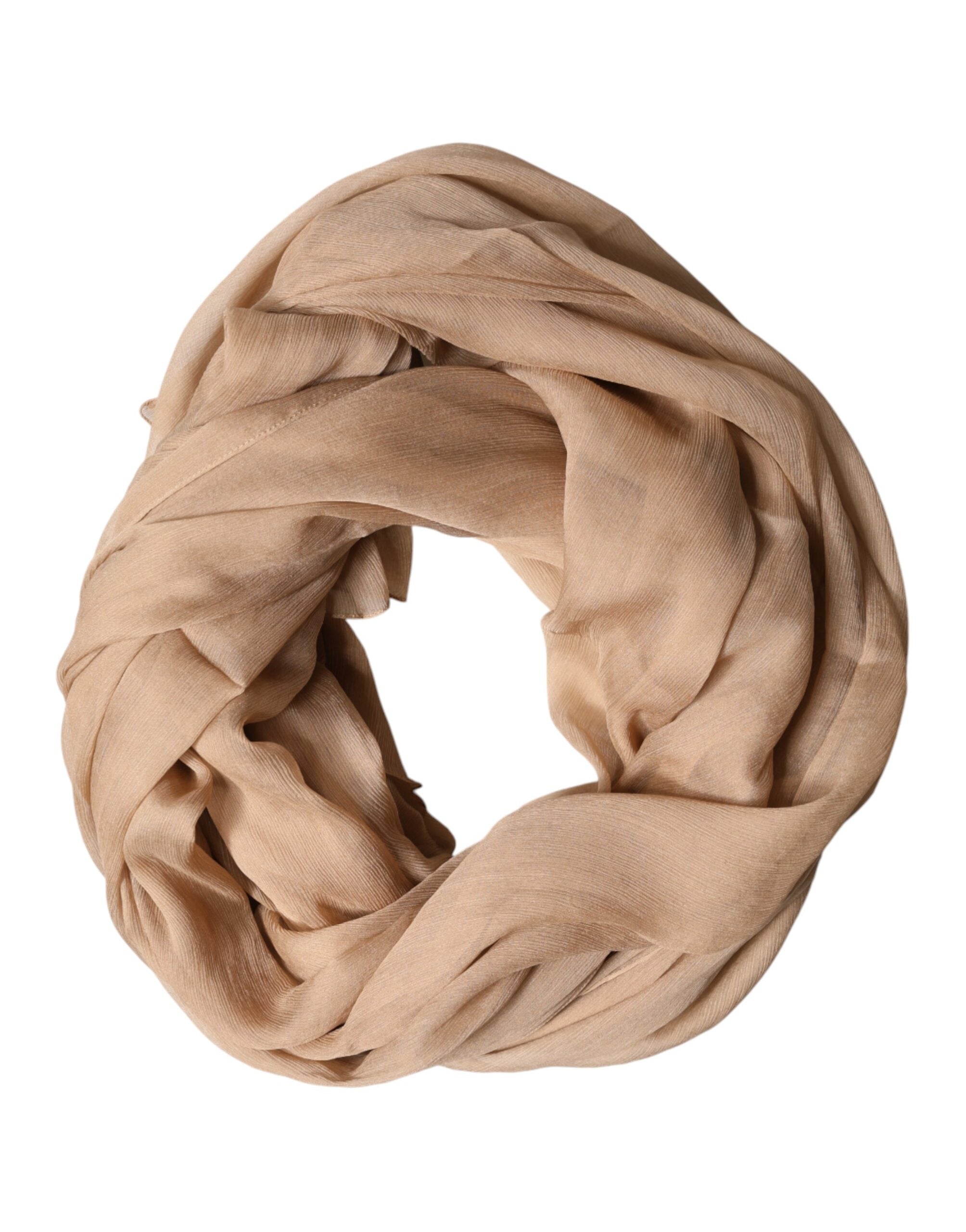 Brown Silk Stole Neck Wrap Shawl Men Scarf