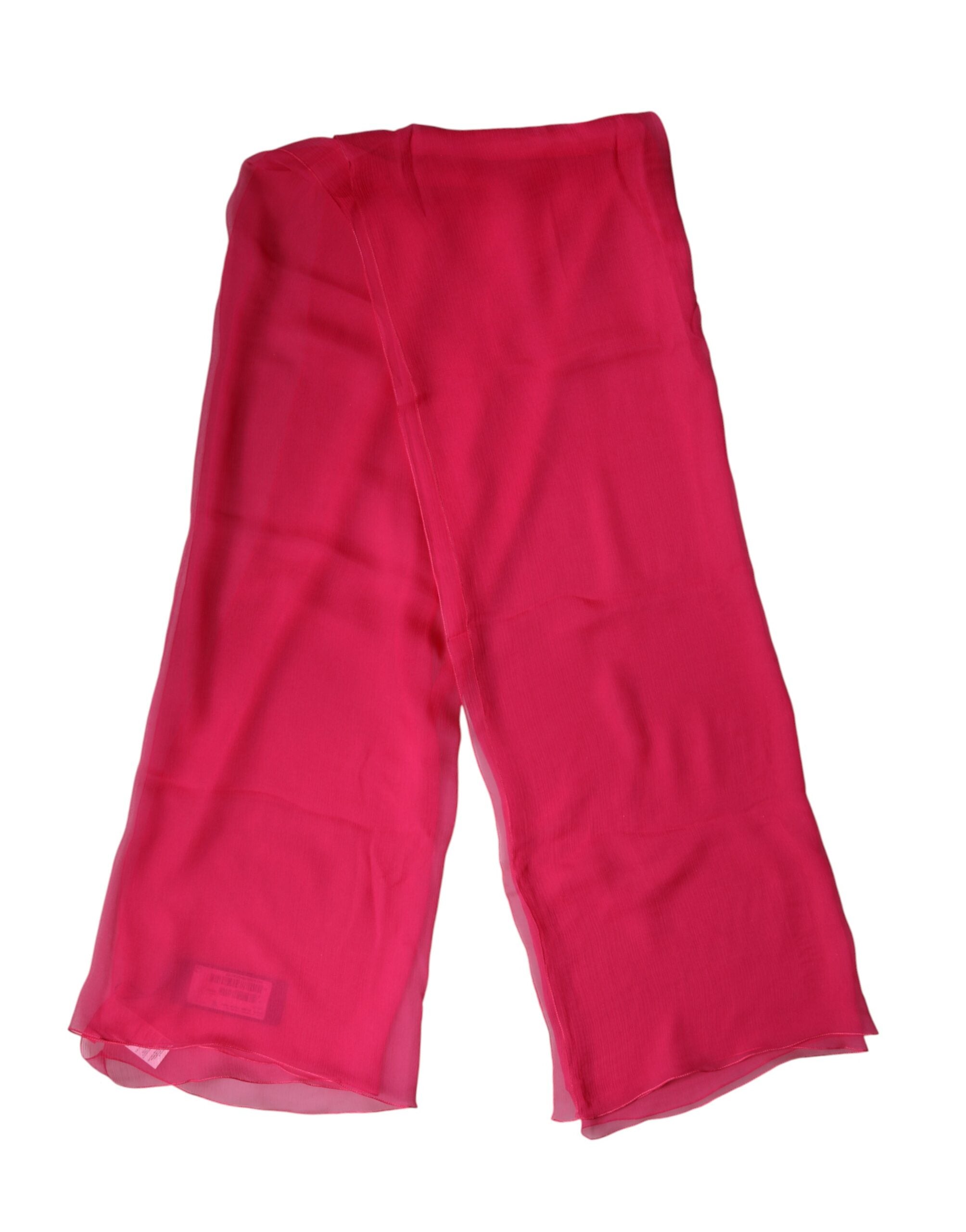 Pink Silk Stole Neck Wrap Shawl Men 174cm x 128.5cm Scarf