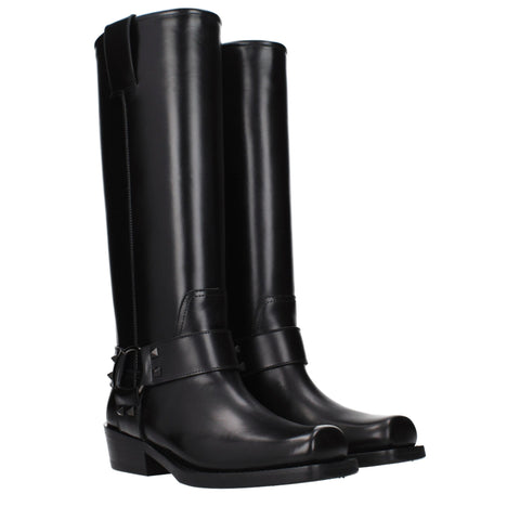 Black Leather Boots