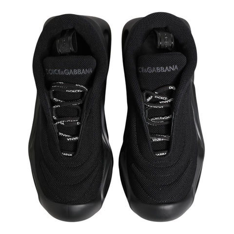 Black Slip On Low Top Wave Sneakers Shoes
