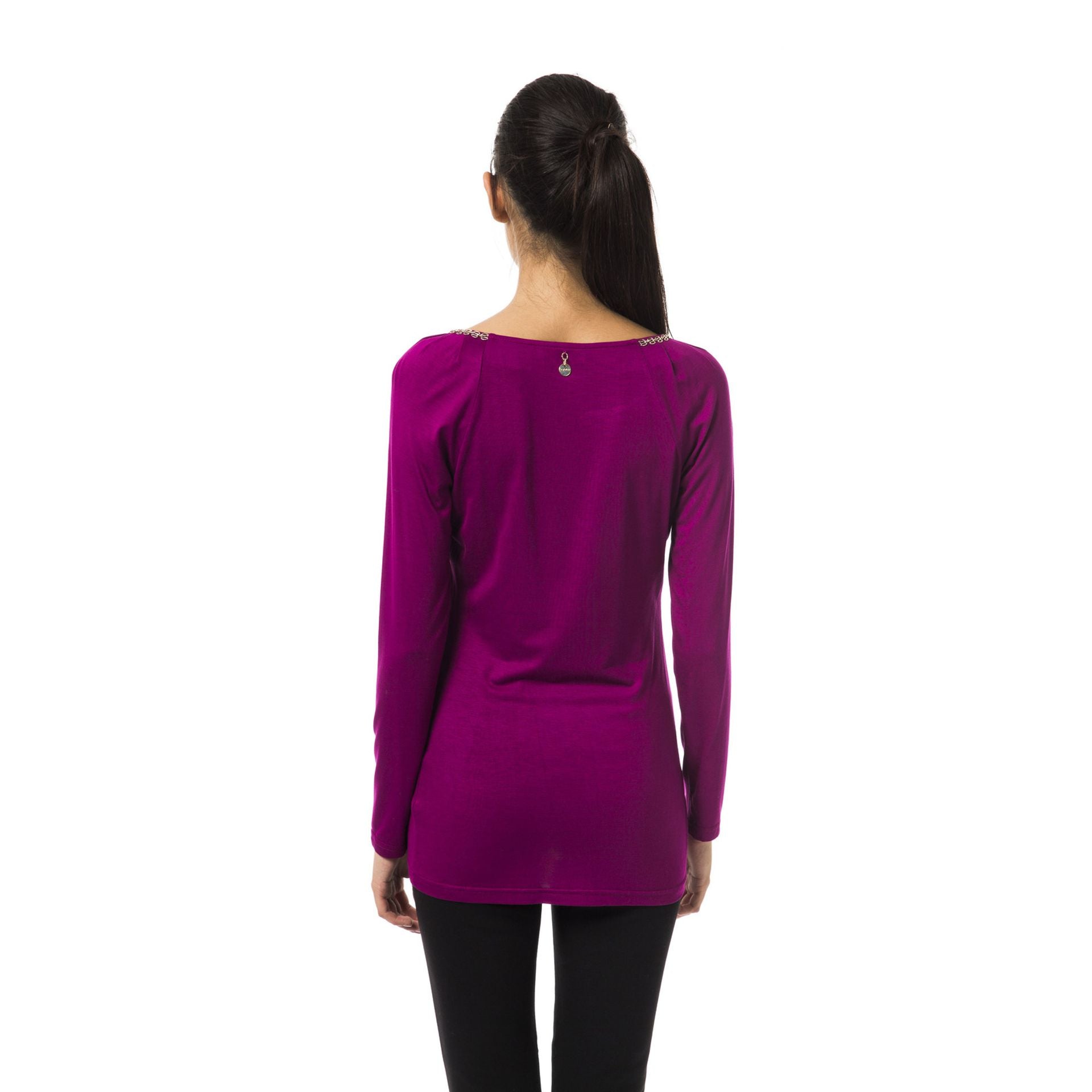 Jag Couture London byblos B2BGD74330572_331MAGENTA bis garment with vibrant magenta fabric and detailed design.