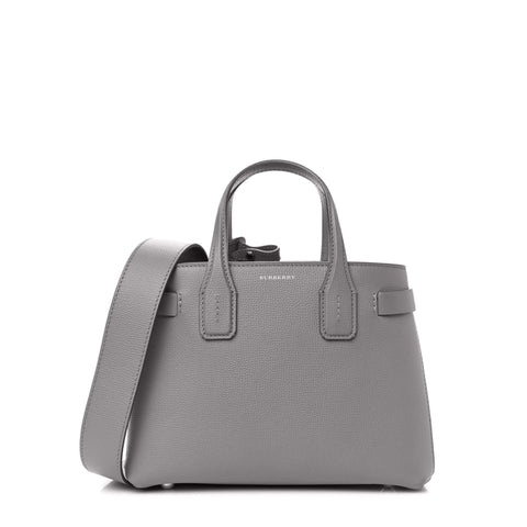 Jag Couture London New York Burberry taupe-brown handbag with leather accents and gold hardware, stylish and elegant for everyday use.