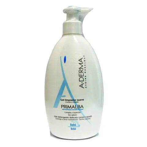 A-Derma Gentle Baby Cleanser Gel for fragile skin in a 750ml bottle, suitable for delicate infant skin.