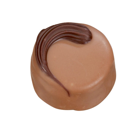 Milk chocolate nougatine filled with praline and nougat, 14g, by Jag Couture London - New York.