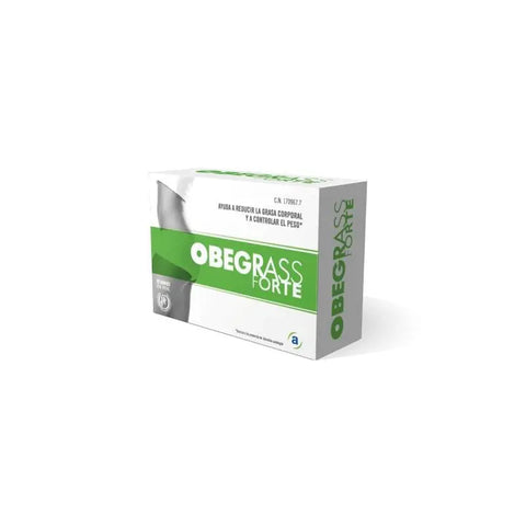 Actafarma Obegrass Forte 30 envelopes, dietary supplement by Jag Couture London New York, with herbal ingredients for digestion.