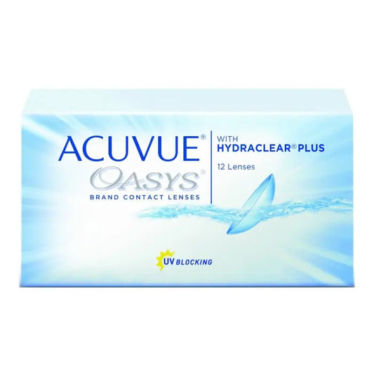 Acuvue Oasys Hydraclear Contact Lenses 2 Weeks Replacement -5.00 BC/8.4 12 Units Jag Couture London - New York