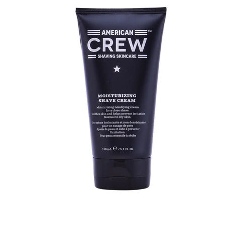 American Crew Moisturizing Shave Cream in 150ml jar, featuring smooth, creamy texture for a close, comfortable shave.