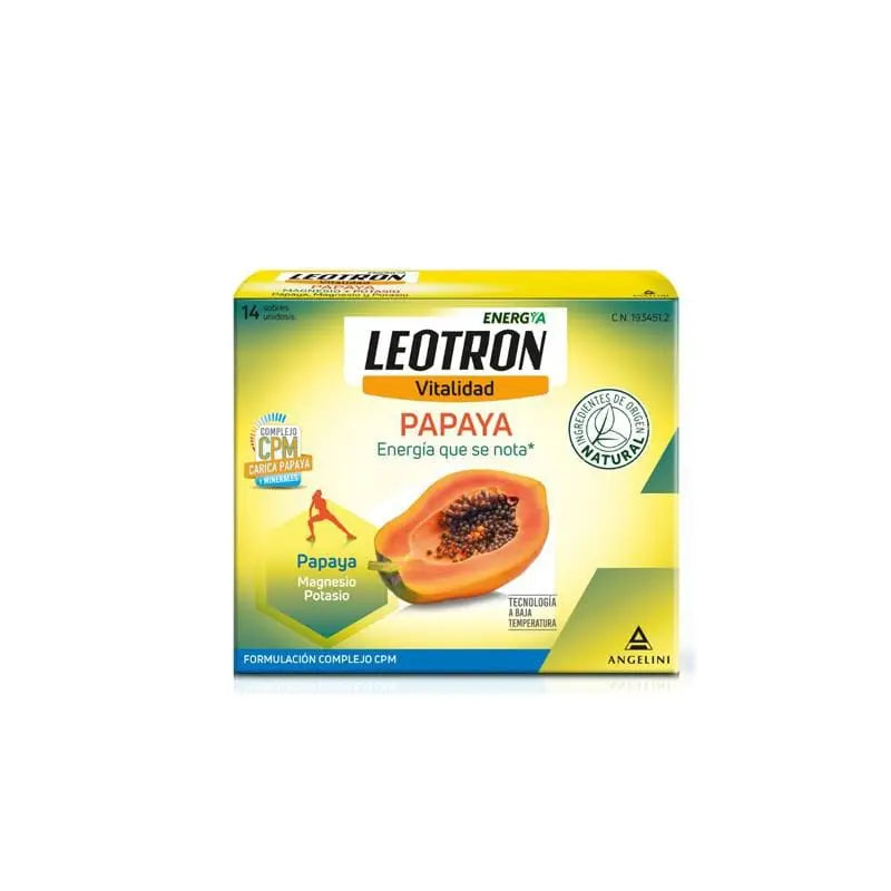 Jag Couture London - New York Angelini Leotron Vitalidad Sabor Papaya 14 Sobres