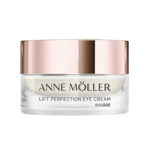 Anne Möller Rosâge Lift Perfection Eye Cream 15ml jar showing the cream inside and the product packaging.