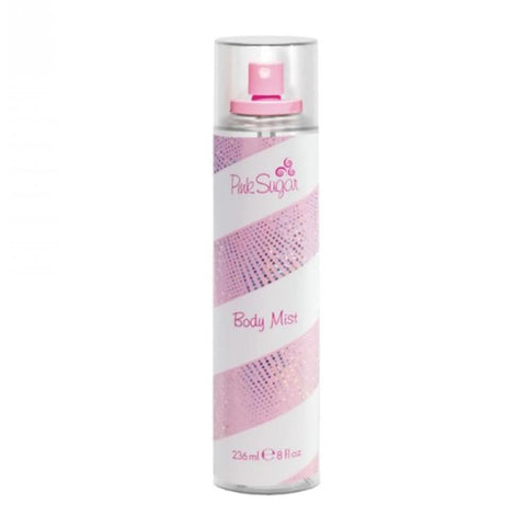 Aquolina Pink Sugar body lotion in 236ml bottle, featuring pink packaging and floral design, by Jag Couture London New York.