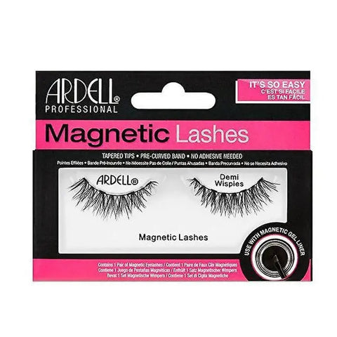 Pair of Ardell Magnetic Lashes Demi Wispies in black, designed for natural, lightweight eyelash enhancement, by Jag Couture London New York