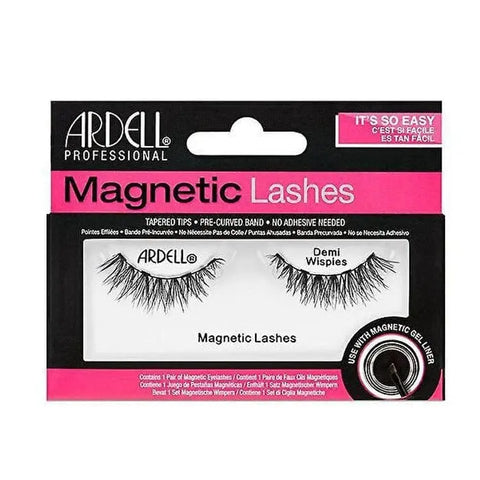 Ardell Magnetic Lashes Demi Wispies in black, natural-looking false lashes with magnetic strip, by Jag Couture London New York