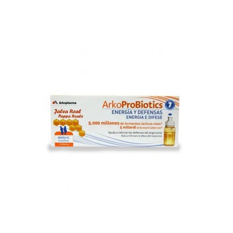 Arkobiotics Royal Jelly for children in 7-dose pack by Jag Couture London New York, showing the product packaging and doses.