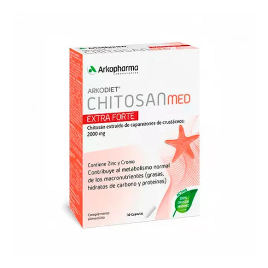 Arkopharma Arkodiet Chitosan Extraforte 500mg 30 Capsules Jag Couture London - New York