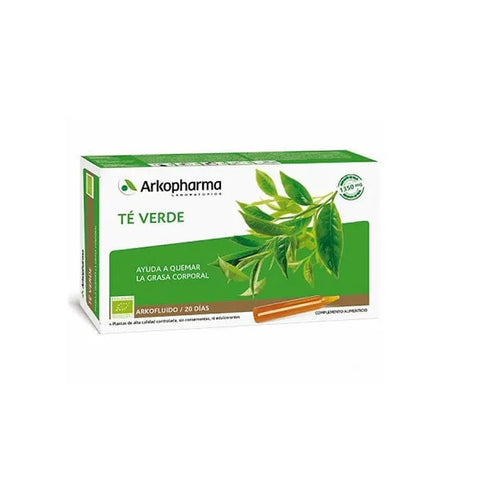 Jag Couture London - New York Arkopharma Arkofluido Green Tea Bio 20 Ampoules
