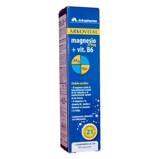 Arkopharma Arkovital Magnesium 375mg 21 Effervescent Tablet Jag Couture London - New York