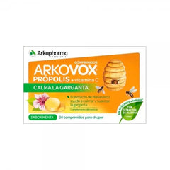 Jag Couture London - New York Arkopharma Arkovox Propolis Vitamin C Mint Flavour 24 Tablets