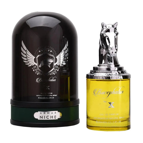 Armaf Bucephalus Nx Eau De Parfum 100ml bottle with sleek design, showcasing the luxurious fragrance by Jag Couture London New York
