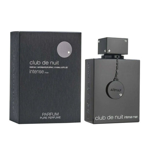 Armaf Club De Nuit Pure Perfume Intense Man 18ml bottle, displayed with sleek packaging from Jag Couture London New York