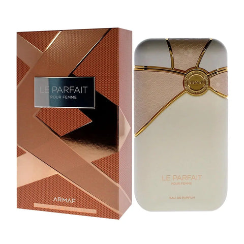 Armaf Le Parfait Eau De Parfum for women, 200ml bottle, elegant fragrance presentation by Jag Couture London New York.