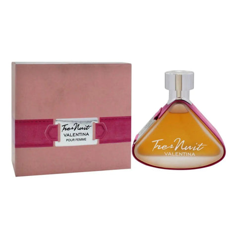 Armaf Tres Nuit Valentina Pour Femme Eau De Parfum 100ml bottle with elegant packaging, designed for women.