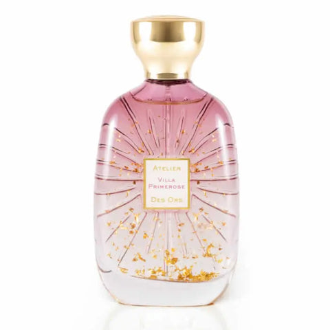 Atelier Des Ors Villa Primerose Eau De Parfum spray 100ml, elegant fragrance bottle with floral design, by Jag Couture London New York