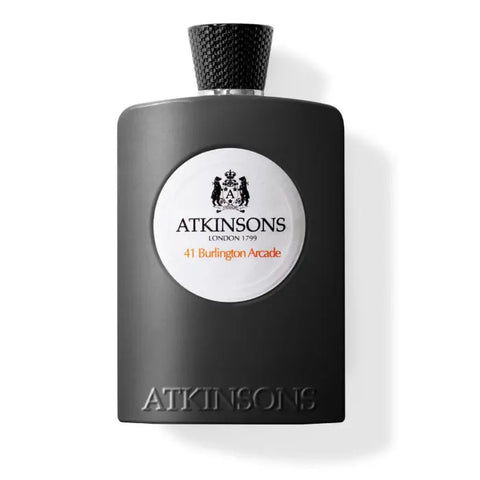 Atkinsons 41 Burlington Arcade Eau De Parfum spray in 100ml bottle with elegant packaging and floral fragrance details.