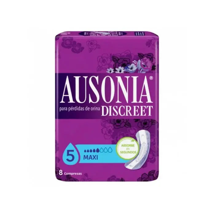 Ausonia Discreet Sanitary Towels Maxi Urinary Incontinence 8 Units Jag Couture London - New York