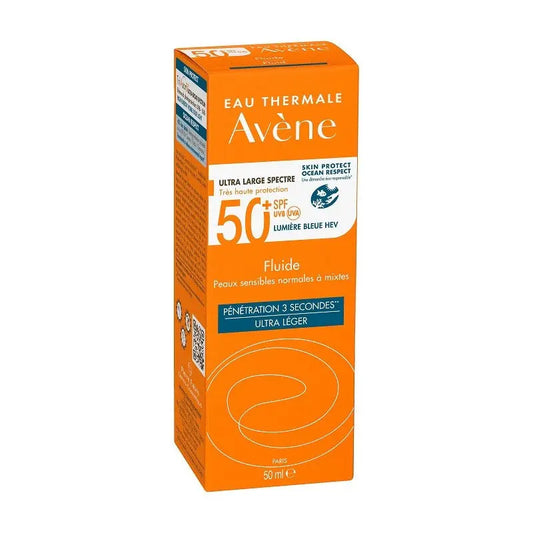 Avene Sunscreen Face Fluid Dry Touch Normal To Combination Skin Spf50+ 50ml Jag Couture London - New York
