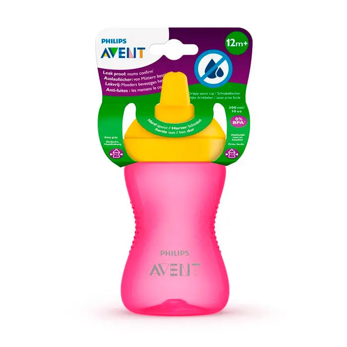 Avent Hard Mouthpiece Cup Pink +12 Months 300ml Jag Couture London - New York