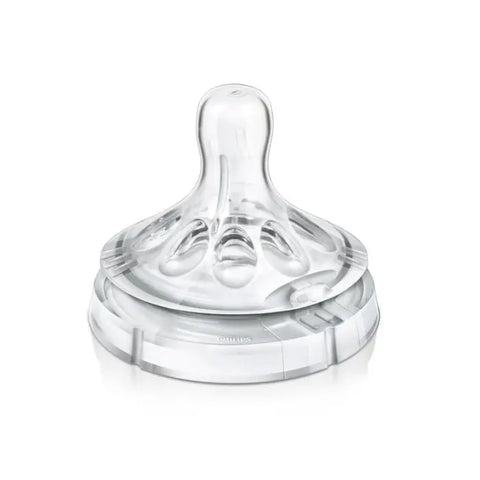 Two Avent Natural Nipple Scf65527 pacifiers for 3 months+ in a pack, designed for infants, shown in the image.