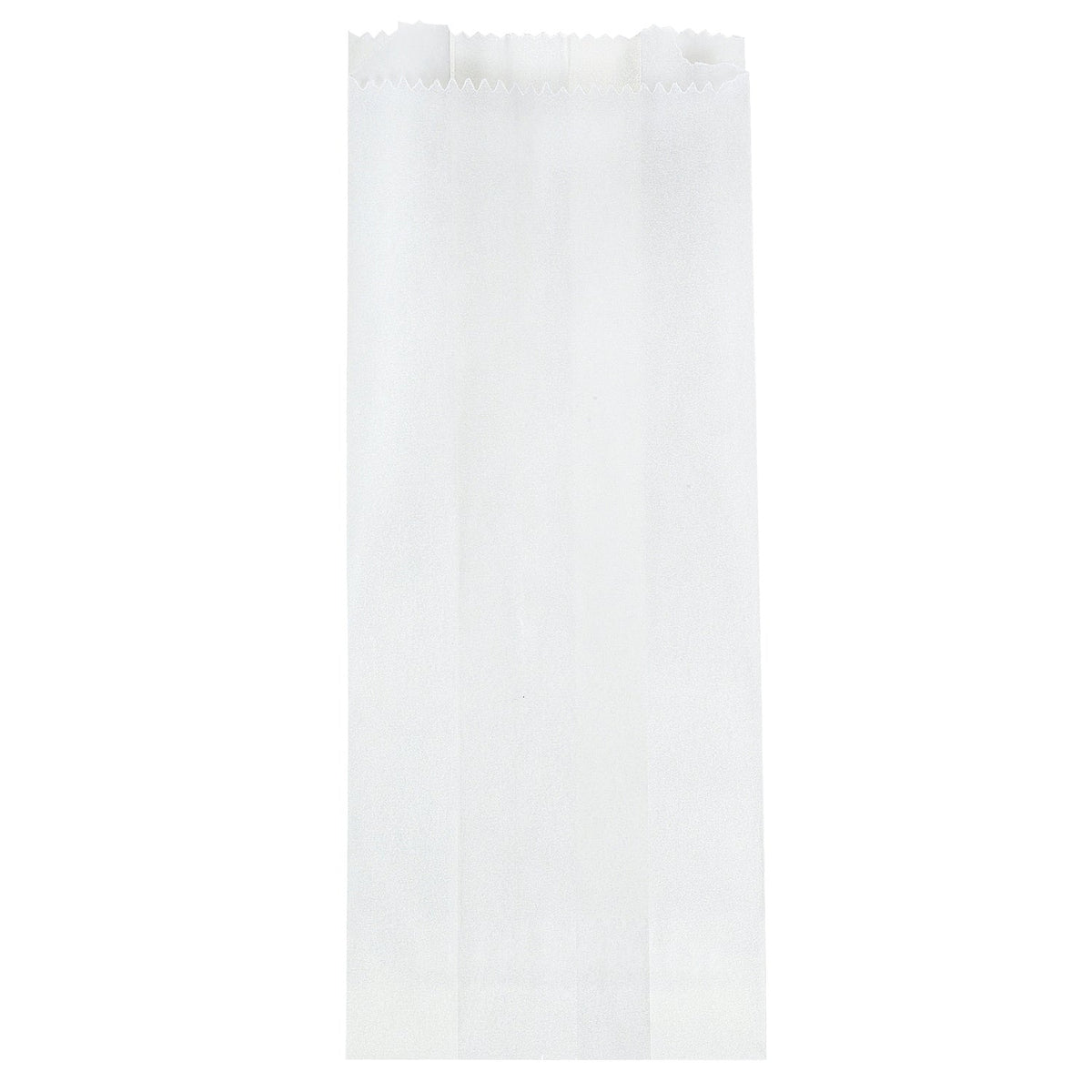 Small white glassine bag - 80 x 44 x 200mm