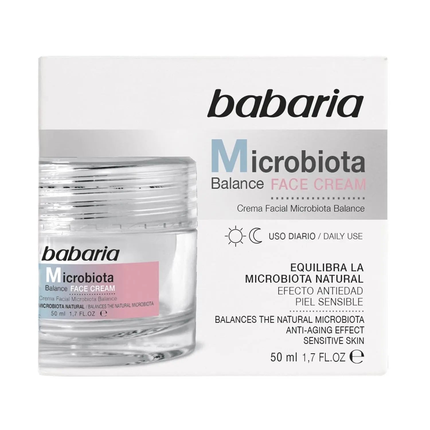Babaria Microbiota Balance Crema Facial Uso Diario Piel Sensible 50ml Jag Couture London - New York