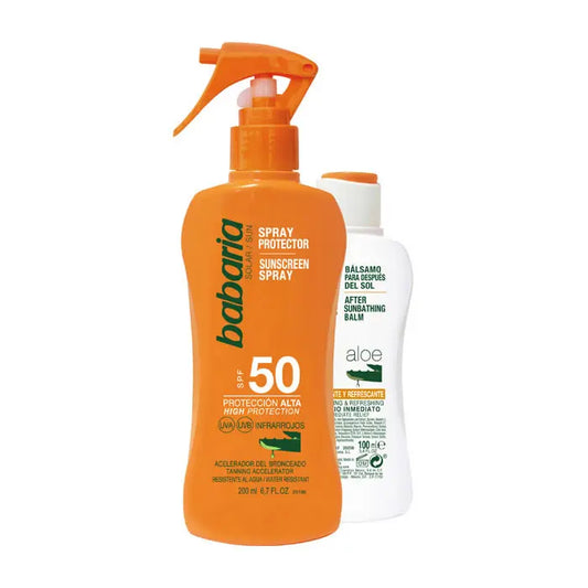 Babaria Sunscreen Spray Spf50 200ml Set 2 Pieces Jag Couture London - New York