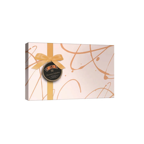 Baileys assorted chocolates in a gift-wrapped box by Jag Couture London New York, featuring a variety of chocolate treats.
