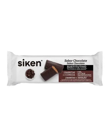 Chocolate substitute bar by Siken, 40g, from Jag Couture London New York, showing a chocolate-flavored snack bar.