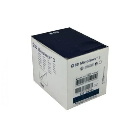 Ultrafine Bd Hypodermic Needle Microlance 0.6x25mm, 100 units, with sterile packaging from Jag Couture London New York