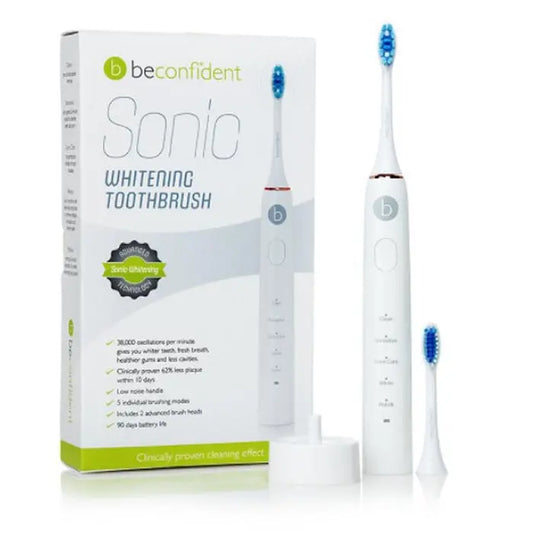 Beconfident Sonic Electric Whitening Toothbrush White-Rose Gold Jag Couture London - New York