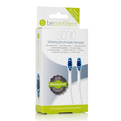 Beconfident Sonic Whitening Brush Heads White 2 Units Jag Couture London - New York