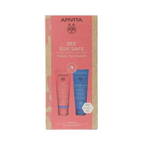 Two bottles of Bee Sun Safe moisturizing face and body emulsion SPF50 by Jag Couture London, 100ml each, set of 2.