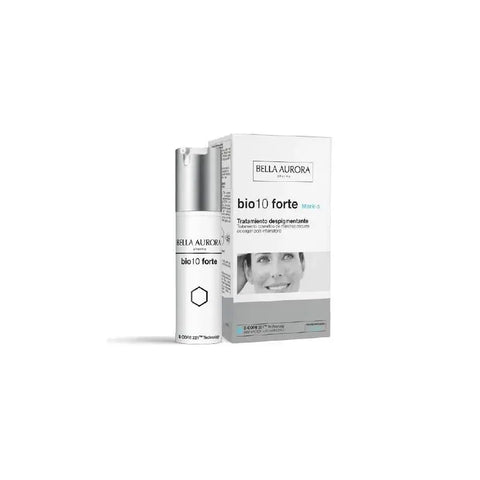 Bella Aurora Bio10 Forte Mark-S Pharma skincare cream jar with label, shown in a close-up image.
