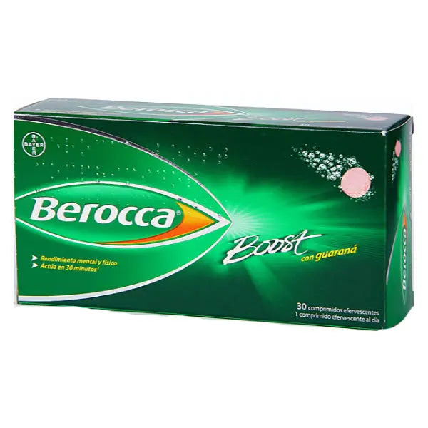 Berocca Boost 30 Effervescent Tablets Guarana Jag Couture London - New York