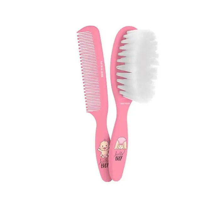 Beter Baby Brush And Comb Set Pink Jag Couture London - New York